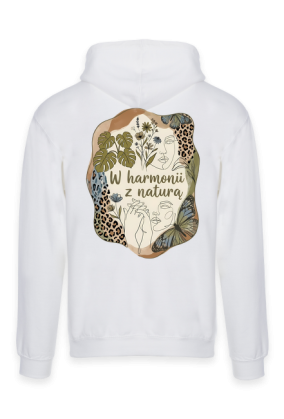 Bluza Damska W Harmonii z Naturą | Ekologiczna Torba Boho Line Art Monstera