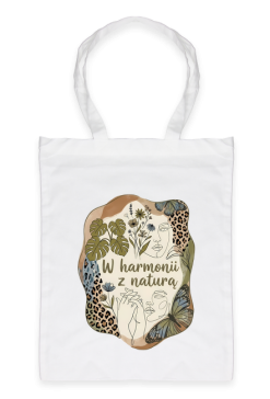 Torba W Harmonii z Naturą | Ekologiczna Torba Boho Line Art Monstera