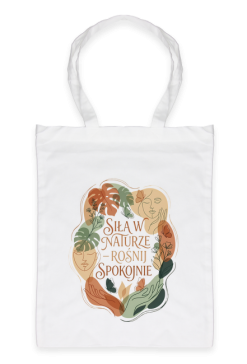 Torba Siła w Naturze Rośnij Spokojnie Boho Line Art