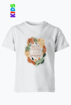 Koszulka Siła w Naturze Rośnij Spokojnie Boho Line Art