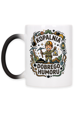 Kubek Kopalnia Dobrego Humoru Prezent dla Górnika Barbórka