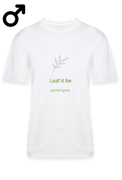 T-Shirt męski Leaf It Be