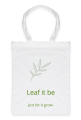 Biała torba Leaf It Be