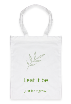 Biała torba Leaf It Be