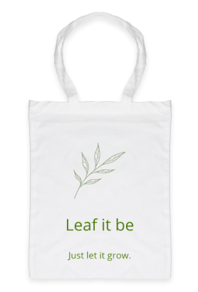 Biała torba Leaf It Be