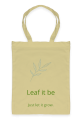 Żółta torba Leaf It Be
