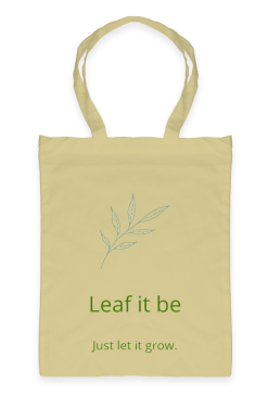 Żółta torba Leaf It Be