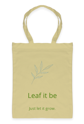 Żółta torba Leaf It Be
