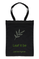 Czarna torba Leaf It Be