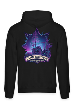 Kosmiczny Statek Bluza Synthwave