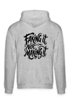 Bluza Faking It Not Making It – Modny Nadruk Typograficzny