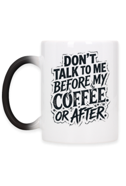 Kubek z Napisem o Kawie – Don't Talk To Me