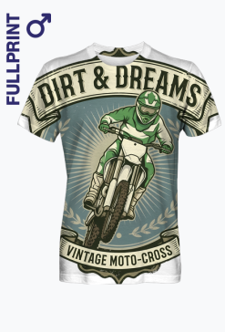 Koszulka Motocross Vintage – Dirt & Dreams Cross Enduro