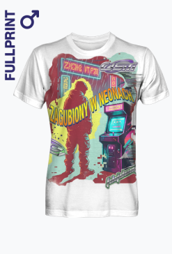 Koszulka Zagubiony W Neonach Retro Gaming Vaporwave