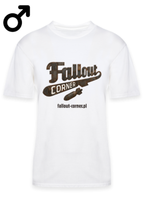 Fallout Corner logo metal (biała/męska)