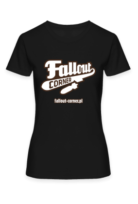 Fallout Corner logo solid (czarna/damska)