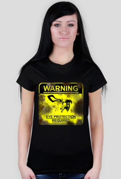 WARNING - Eye protection required
