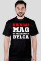 Uwaga! Mag w przebraniu bylca T-SHIRT CZARNY MĘSKI