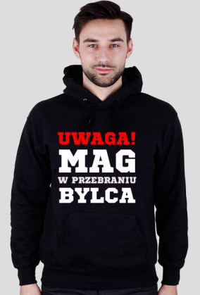 Uwaga! Mag w przebraniu bylca BLUZA CZARNA MĘSKA