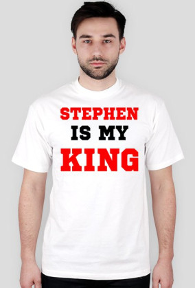 Stephen is my King T-shirt biały męski