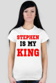 Stephen is my King T-shirt biały damski