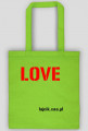 torba z napisem "LOVE"