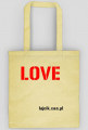 torba z napisem "LOVE"