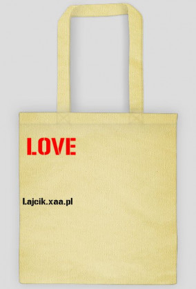torba z napisem "LOVE"