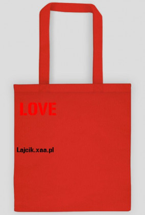torba z napisem "LOVE"