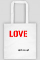 torba z napisem "LOVE"