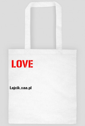 torba z napisem "LOVE"