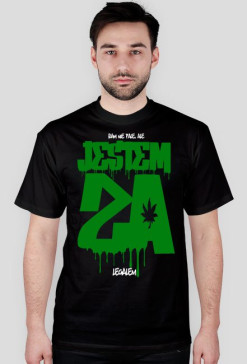 Jestem Za - Koszulka Męska Czarna