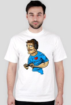 Ziplin Gamer (Biała,T-Shirt)
