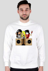 Ekipa metal, rock i mrok -  bluza biała