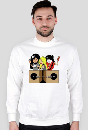 Ekipa metal, rock i mrok -  bluza biała