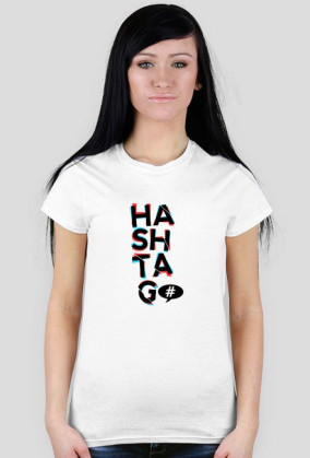 HASZTAG T-Shirt DAMSKI
