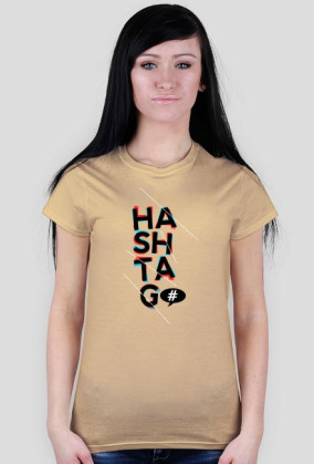 HASZTAG T-Shirt DAMSKI