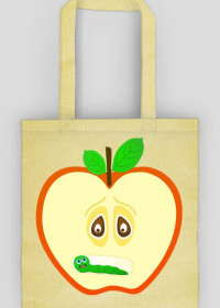 Eko torba z jabłkiem
