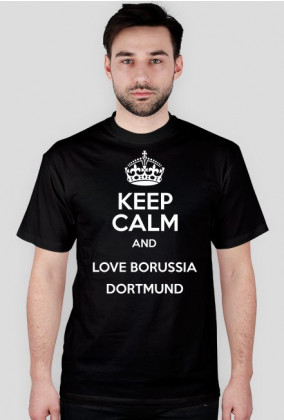 Koszulka męska Keep Calm and Love Borussia Dortmund