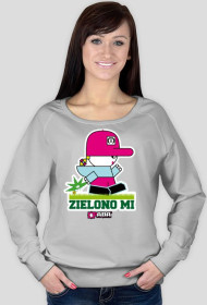 Bluza damska - Zielono mi. Pada