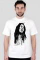 Biała męska koszulka Bob Marley