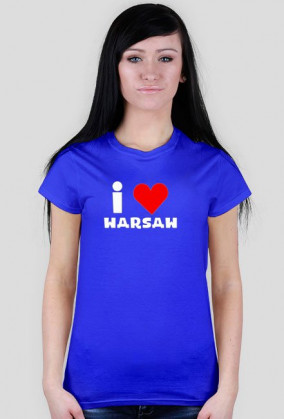 Koszulka - I love Warsaw - Damska - wszystkie kolory