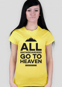 Koszulka damska - ALL SNOWBOARDERS (6 kolorów!)