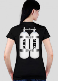 koszulka damska nurkowa - Nurek butle twin