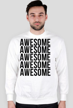 BLUZA ,,Awesome'' Biała