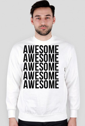 BLUZA ,,Awesome'' Biała