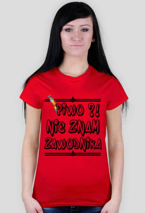Piwo To nie zawodnik T-Shirt DAMSKI