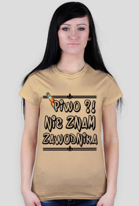 Piwo To nie zawodnik T-Shirt DAMSKI