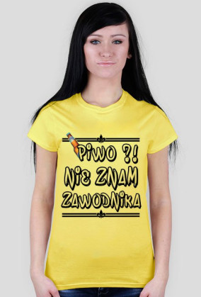 Piwo To nie zawodnik T-Shirt DAMSKI