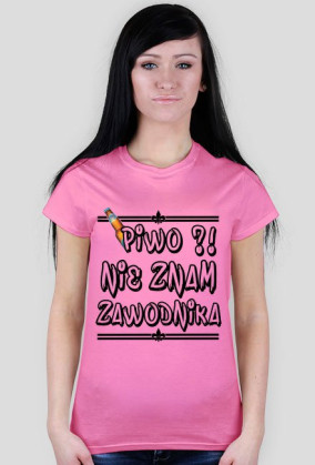 Piwo To nie zawodnik T-Shirt DAMSKI
